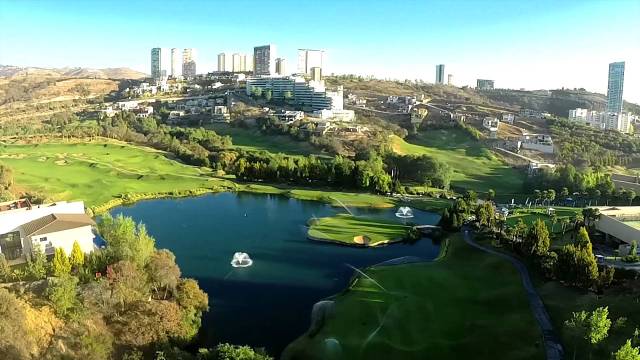 Vista lago bosque real